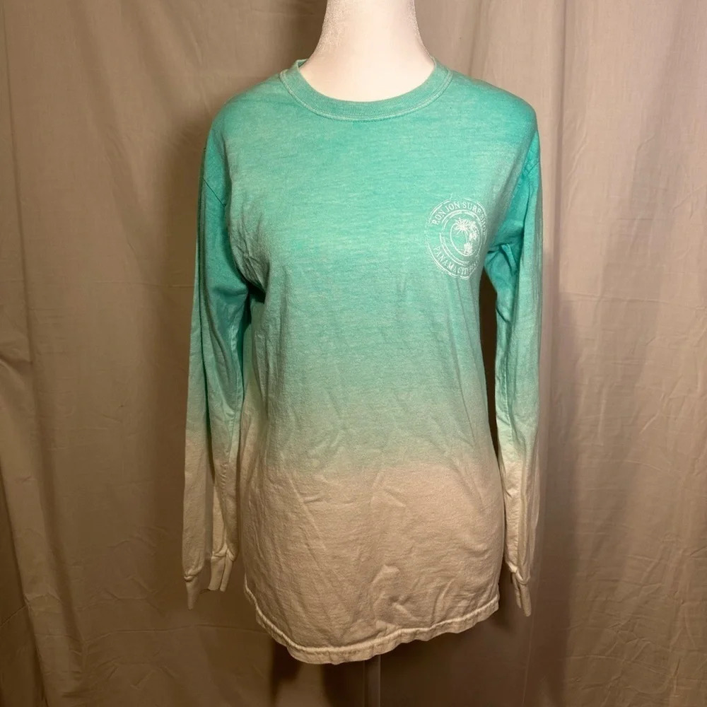women’s blue ombré Ron Jon Surf Shop Panama City Beach shirt size small